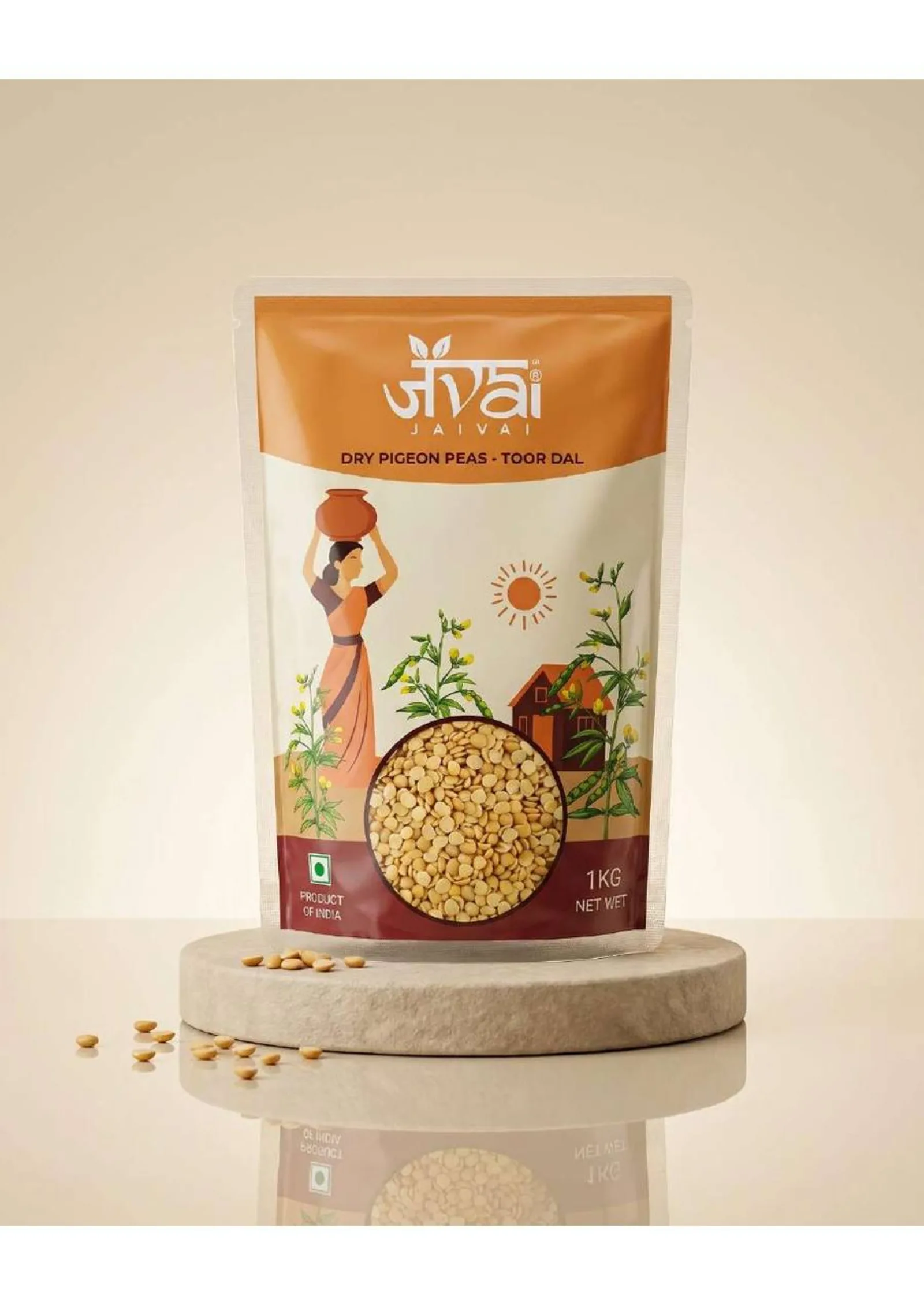 JAIVAI Toor Dal pack on podium